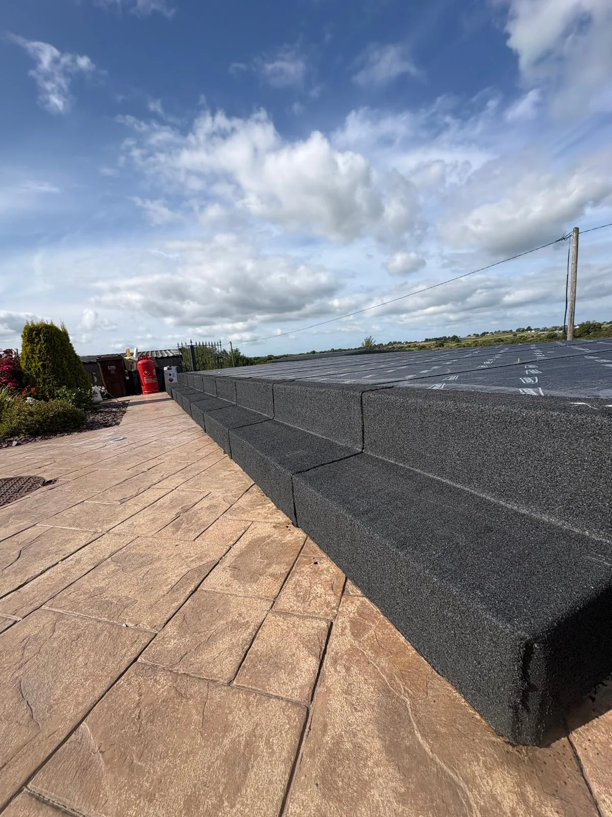 Completed flat roof membrane project in Tooreen, Mayo