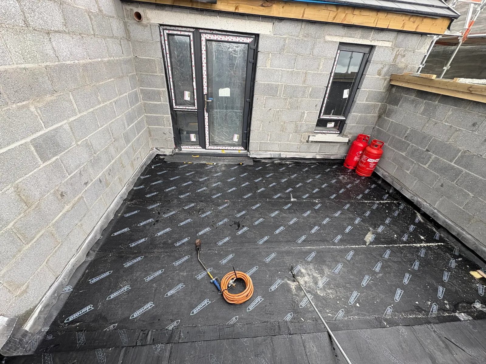 Flat roof preparation before waterproofing in Mayo