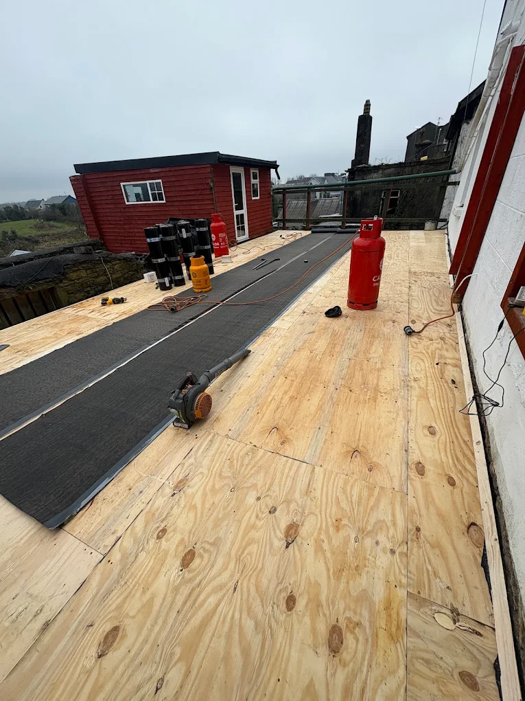 Flat roof repair completed in Mayo