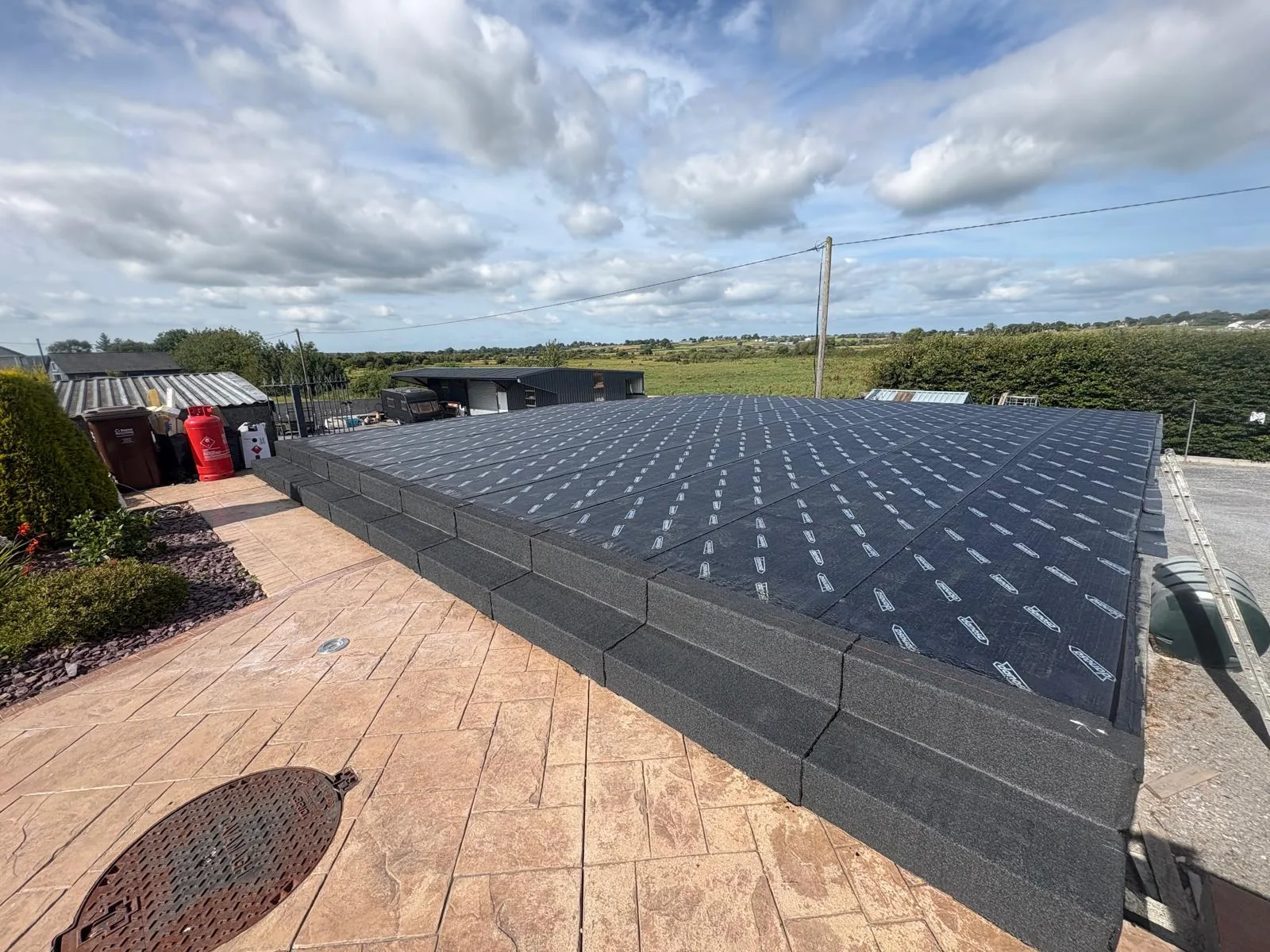 Torch-on felt roofing installation in Tooreen, Mayo